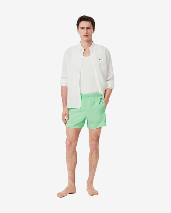 Bañador Lacoste Colour-Block Swim verde
