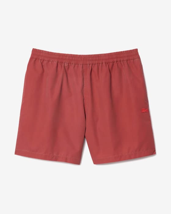 Bañador Lacoste Quick-dry Swim rojo oscuro