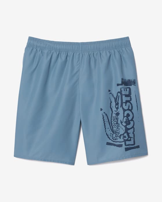 Bañador Lacoste Long Branded azul