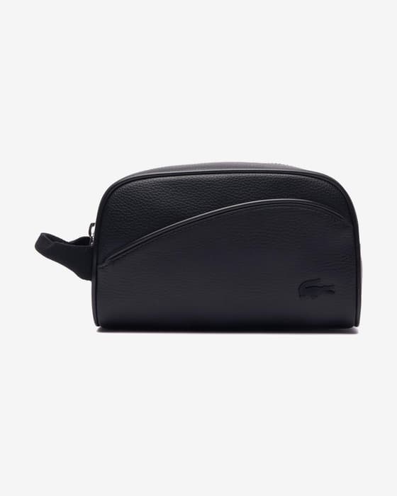 Neceser Lacoste Angy Grain Leather negro puro