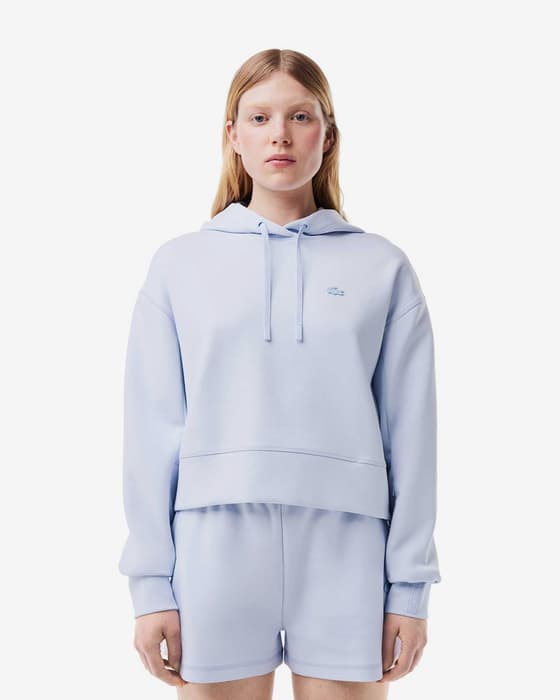Sudadera con capucha Lacoste Small logo azul claro mujer