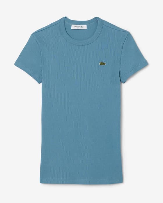 Lacoste Basic Short Sleeve T-Shirt Bright Blue Women