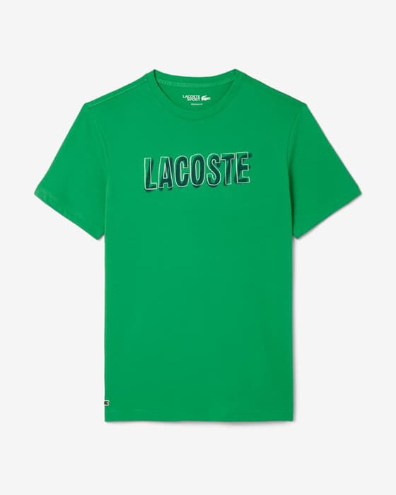 Camiseta Lacoste Ultra Dry Printed Sport manga corta verde