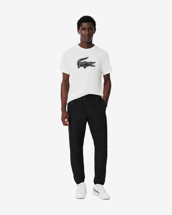 Pantalón largo Lacoste Sport Logo negro puro