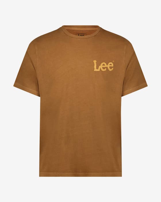 Camiseta Lee Medium Wobbly manga corta marrón