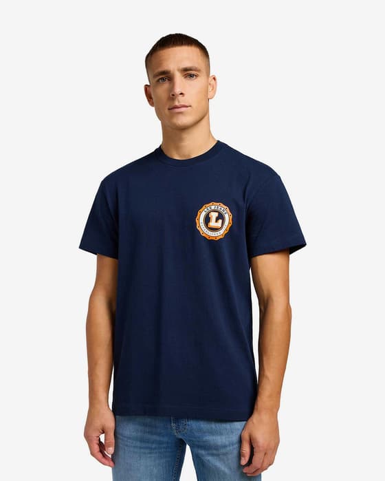 Camiseta Lee Varsity manga corta azul marino