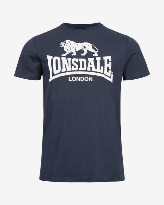 Lonsdale Logo Short Sleeve T-shirt Navy White