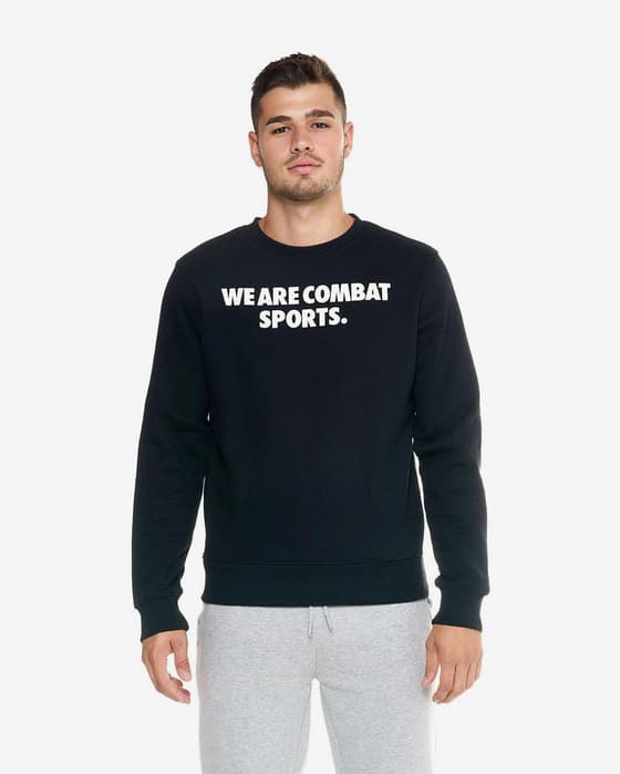 Sudadera Leone 1947 Urban Comfy negro blanco