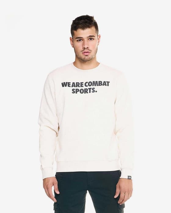 Sudadera Leone 1947 Urban Comfy blanco negro
