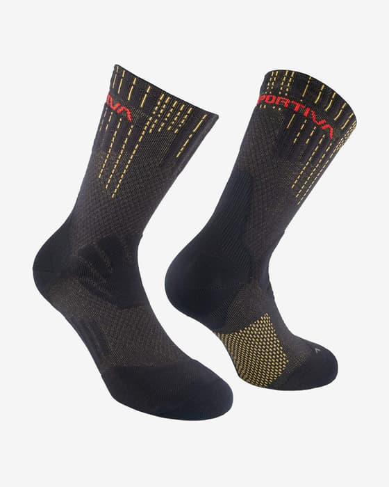 Calcetines La Sportiva Endurance Trail negro amarillo rojo