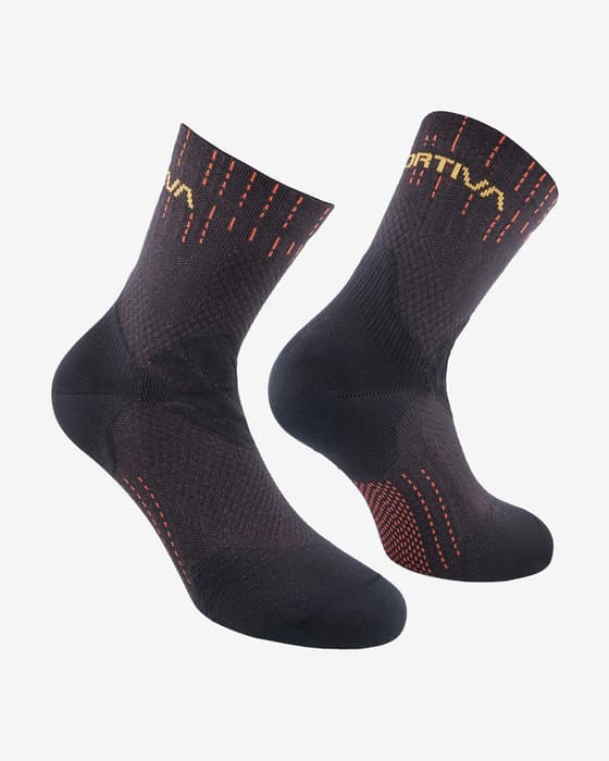 Calcetines La Sportiva Swift Trail negro naranja amarillo