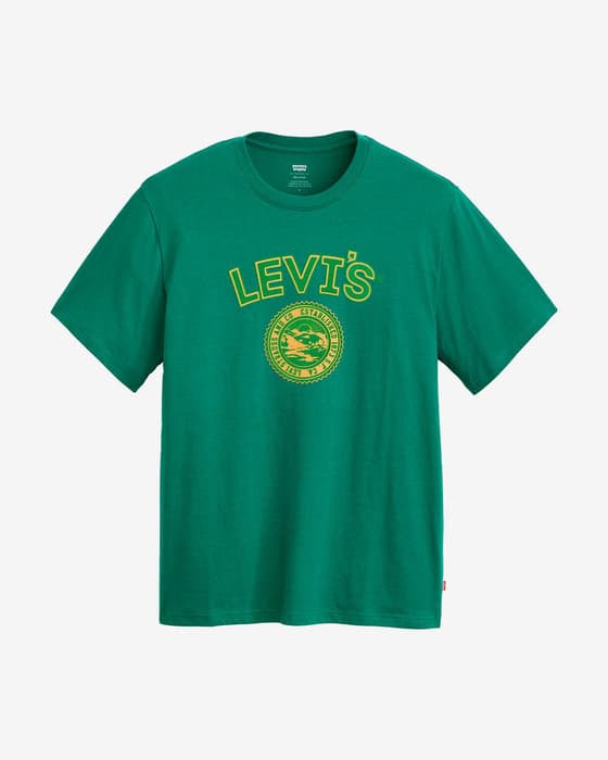 Camiseta Levi's Relaxed Fit manga corta verde neutro amarillo