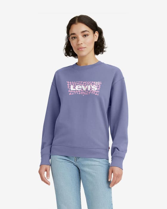 Sudadera Levi's Graphic Standard Crew lila mujer