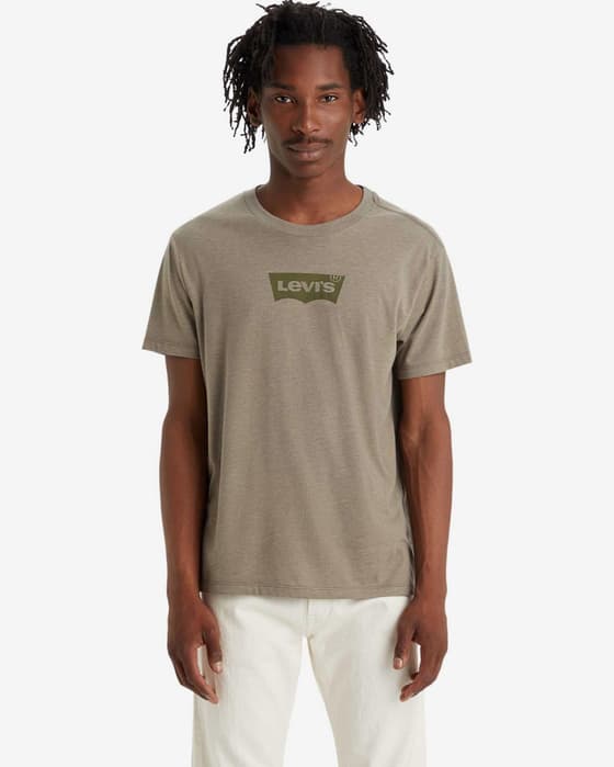 Camiseta Levi's Graphic Crewneck manga corta verde caqui