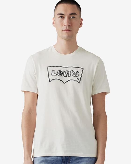 Camiseta Levi's Graphic Crewneck manga corta blanco neutro negro