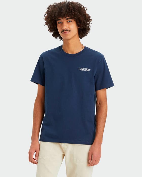 Camiseta Levi's Graphic Crewneck manga corta azul marino