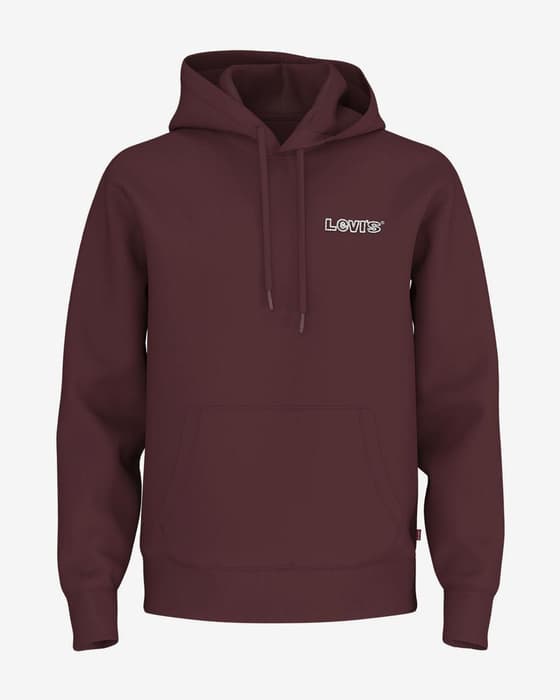 Sudadera con capucha Levi's Standard marrón granate