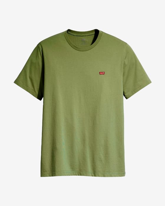 Camiseta Levi's Original Logo manga corta verde apagado