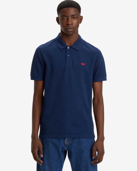 Polo Levi's Slim Hosemark manga corta azul marino rojo