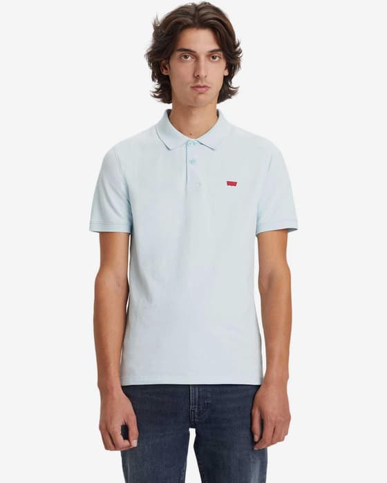Polo Levi's Slim Hosemark manga corta azul claro rojo