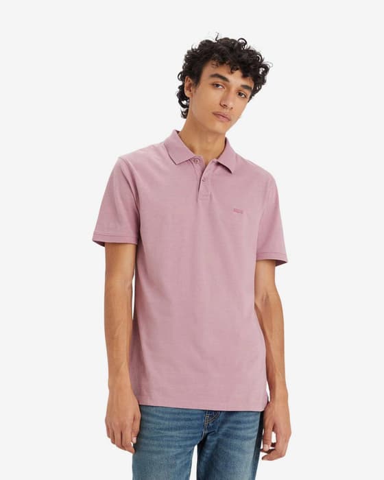 Polo Levi's Slim Hosemark manga corta rosa oscuro