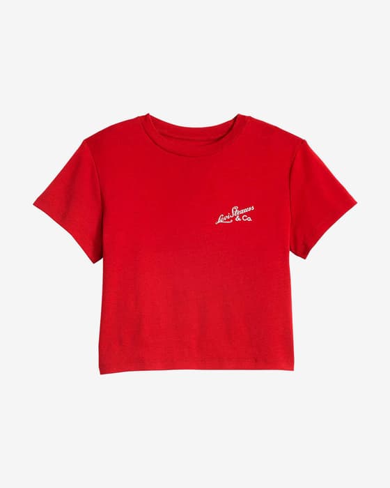 Camiseta Levi's GR Essential Sporty manga corta rojo intenso mujer
