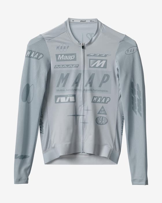 Maillot MAAP Drome Pro Air 3.0 manches longues gris glace