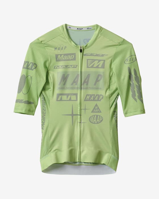Maillot MAAP Drome Pro Air 3.0 manches courtes vert citron femme