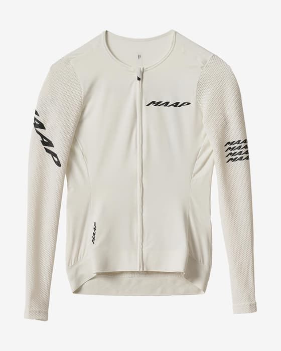 Maillot MAAP Emerge manches longues blanc vapeur femme