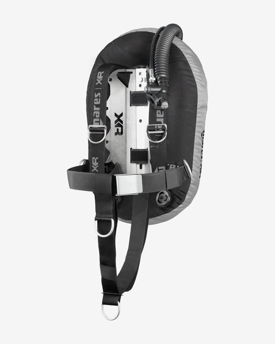 Ala buceo Mares High Volume Single Backmount Set gris negro