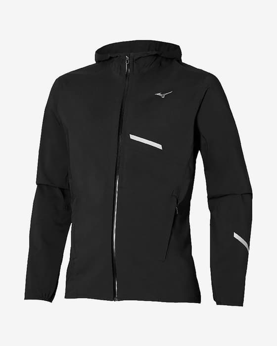 Chaqueta con capucha Mizuno Waterproof 20K ER negro