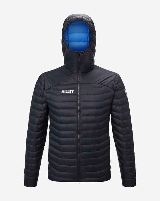 Chaqueta con capucha Millet Evole Light 700 negro carbón