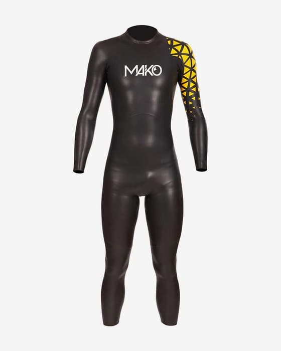 Traje de neopreno Mako Hali Plus negro amarillo
