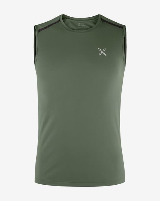 Camisola Montura Shadow Canotta sem mangas verde cromo preto