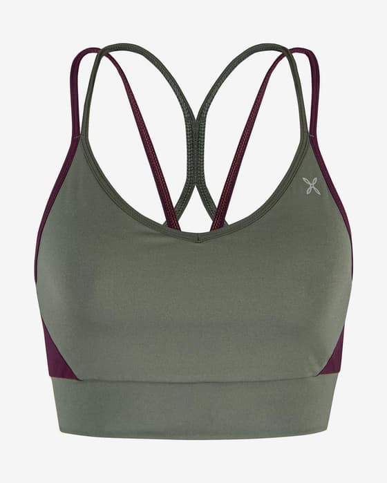 Sujetador Montura Crimp Cross verde lila