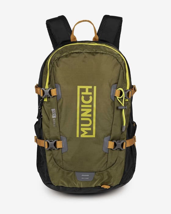 Mochila Munich Gym Sports Backpack Treck verde negro