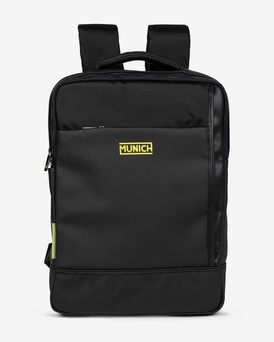 Mochila Munich Jungle Backpack Square negro puro