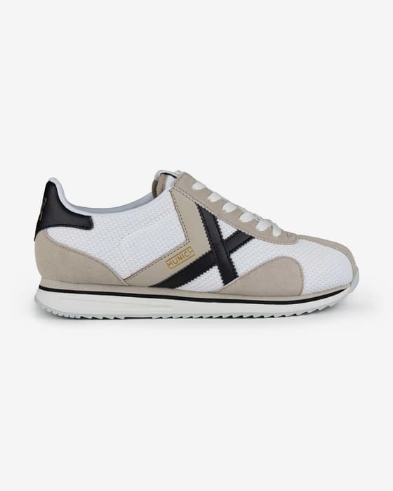 Zapatillas Munich Sapporo blanco beige negro