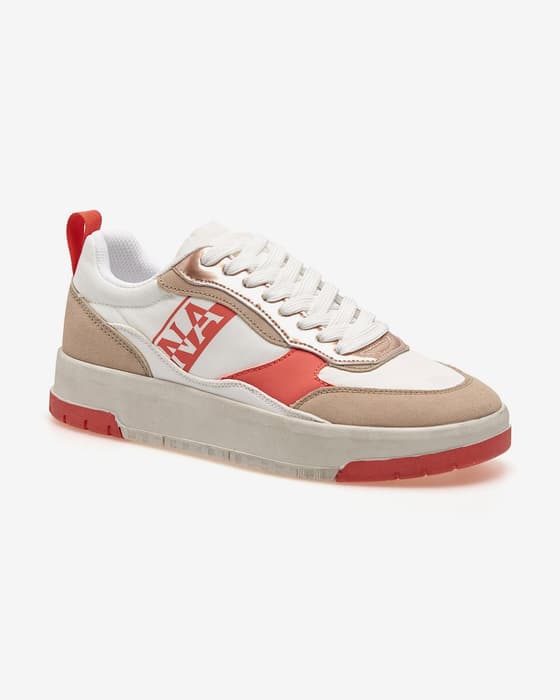 Scarpe Napapijri Sand bianco rosso donna