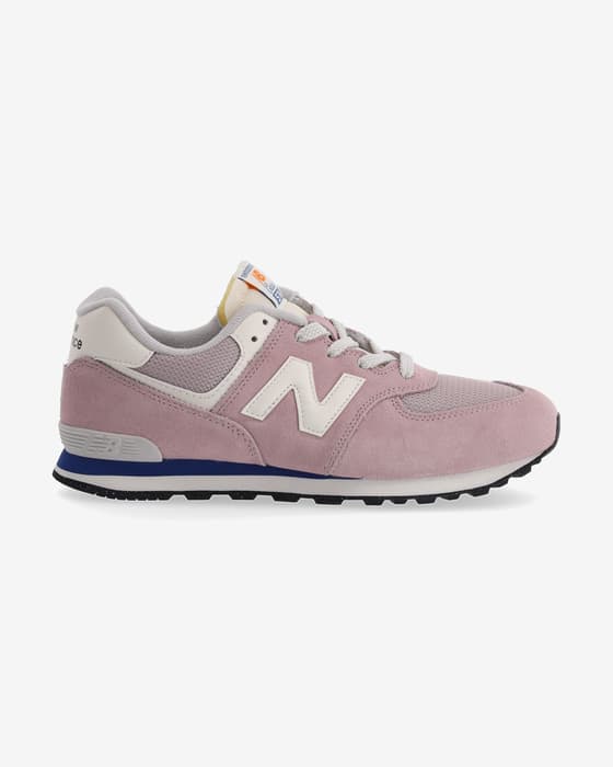 Chaussures New Balance 574 rose clair blanc junior