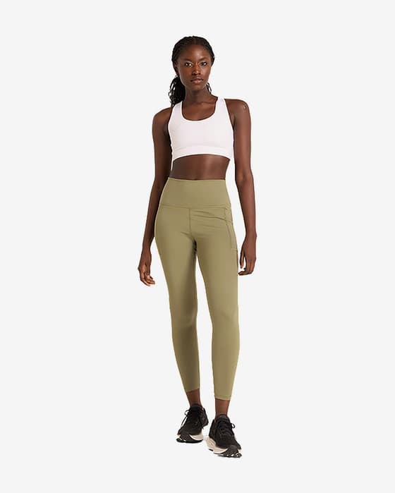 Malla larga New Balance Harmony Pocket 25" verde claro mujer