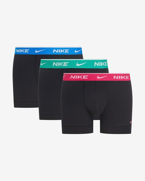 Bóxer Nike Trunk negro rojo verde (3 unidades)