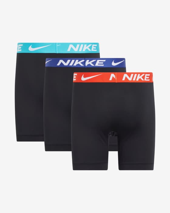 Bóxer Nike Brief Logo negro rojo azul (3 unidades)