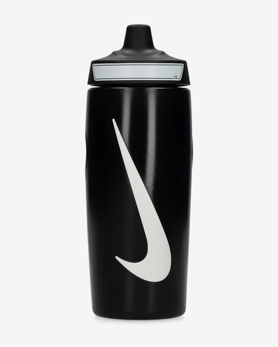 Bidón Nike Refuel Grip 18 oz negro puro blanco