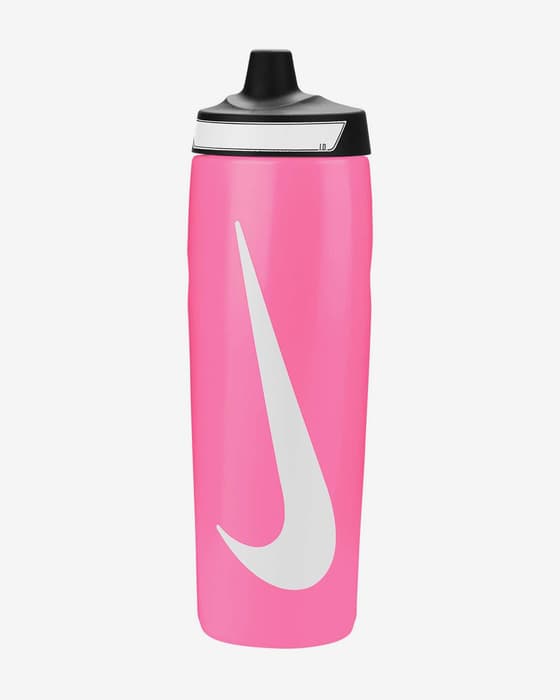 Bidón Nike Refuel Grip 24 oz rosa blanco