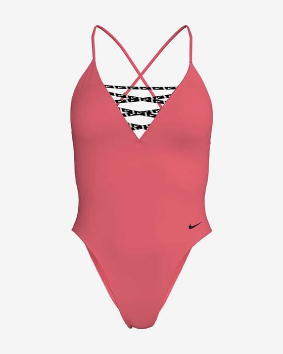Nike Swim Sneakerkini 2.0 Swimsuit Deep Pink Black Women