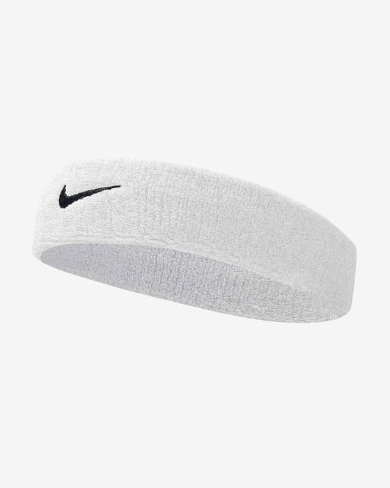 Cinta para cabeza Nike Swoosh blanco