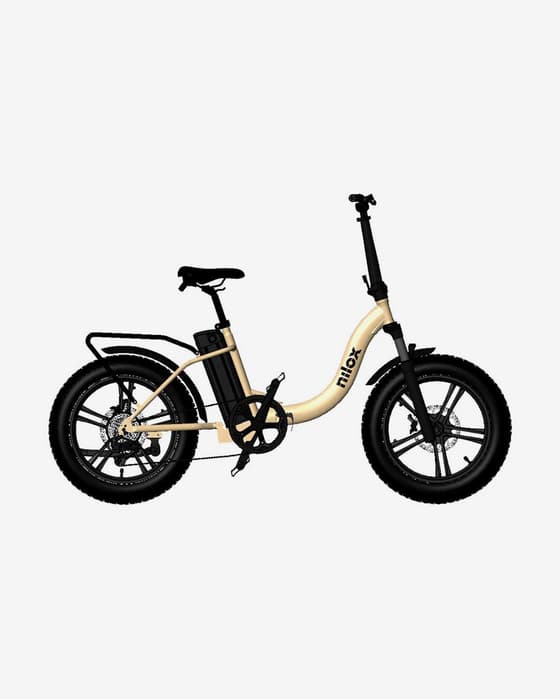 Bicicleta eléctrica Nilox X9 marrón claro