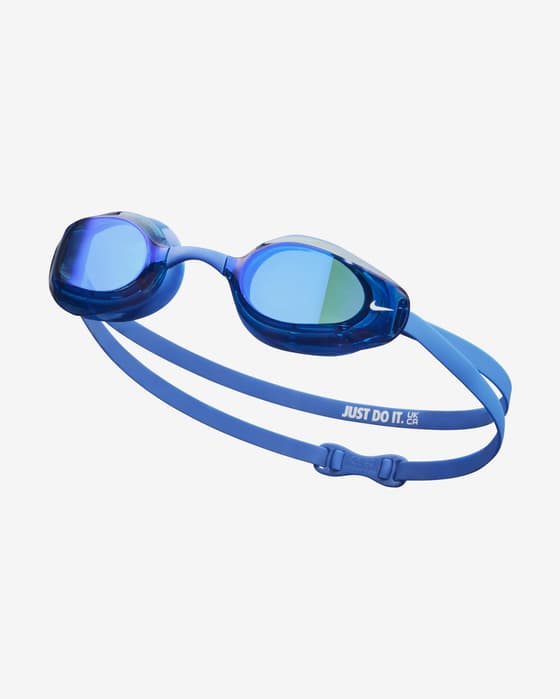 Gafas de natación Nike Swim Vapor azul con lentes espejadas azul