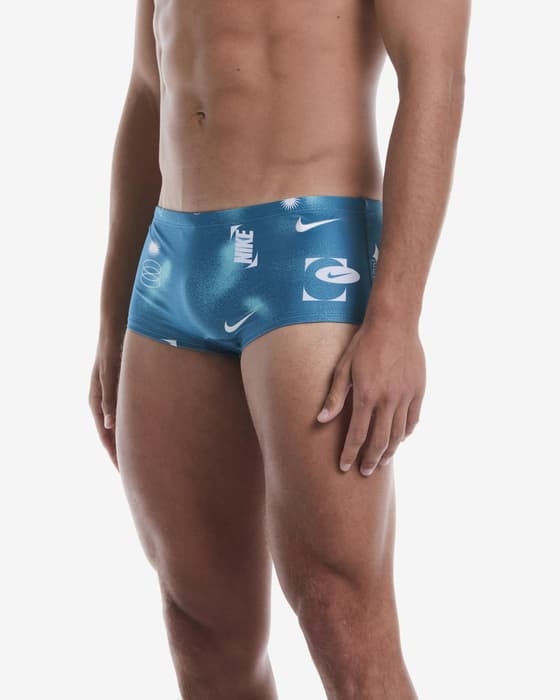 Maillot de bain Nike Swim Hydrastrong Multi Print bleu brillant blanc